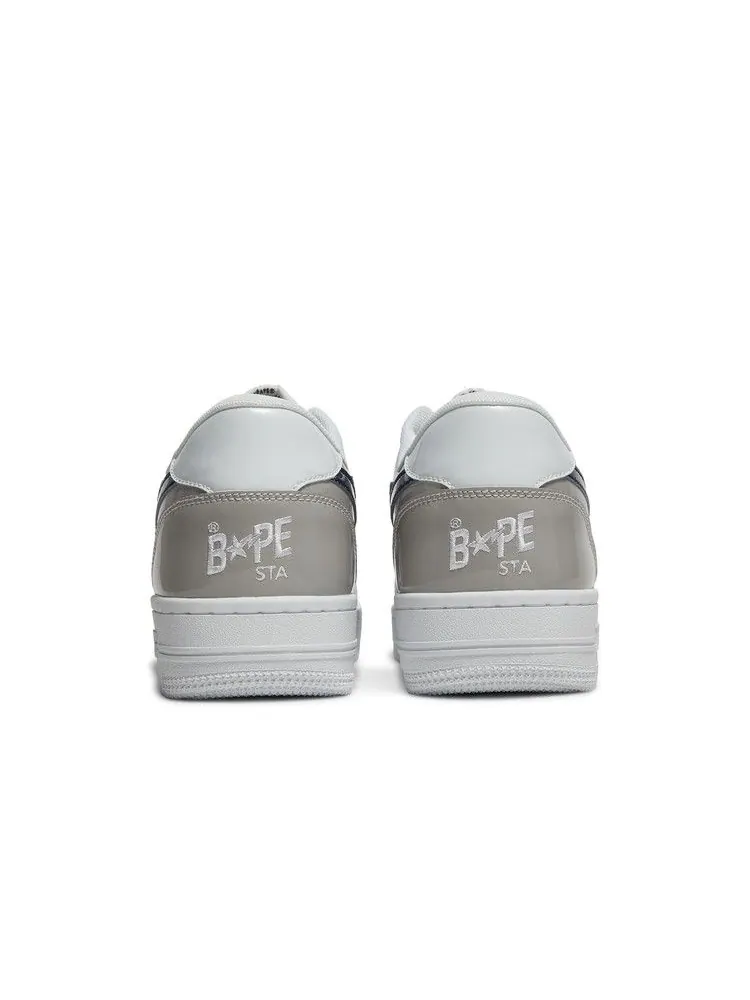 Кроссовки BAPE Bapesta Low M1 'White' — изображение 7 из 9, белый/серый