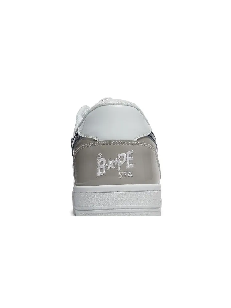 Кроссовки BAPE Bapesta Low M1 'White' — изображение 8 из 9, белый/серый