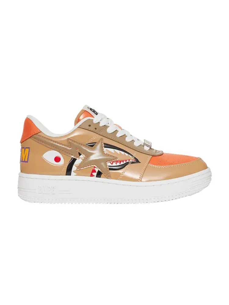 Кроссовки BAPE Bapesta Low M1 'Mad Shark - Beige' — изображение 1 из 1, бежевый