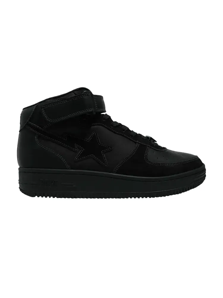 Кроссовки BAPE Military Bapesta Mid 'Black' — изображение 1 из 1, черный