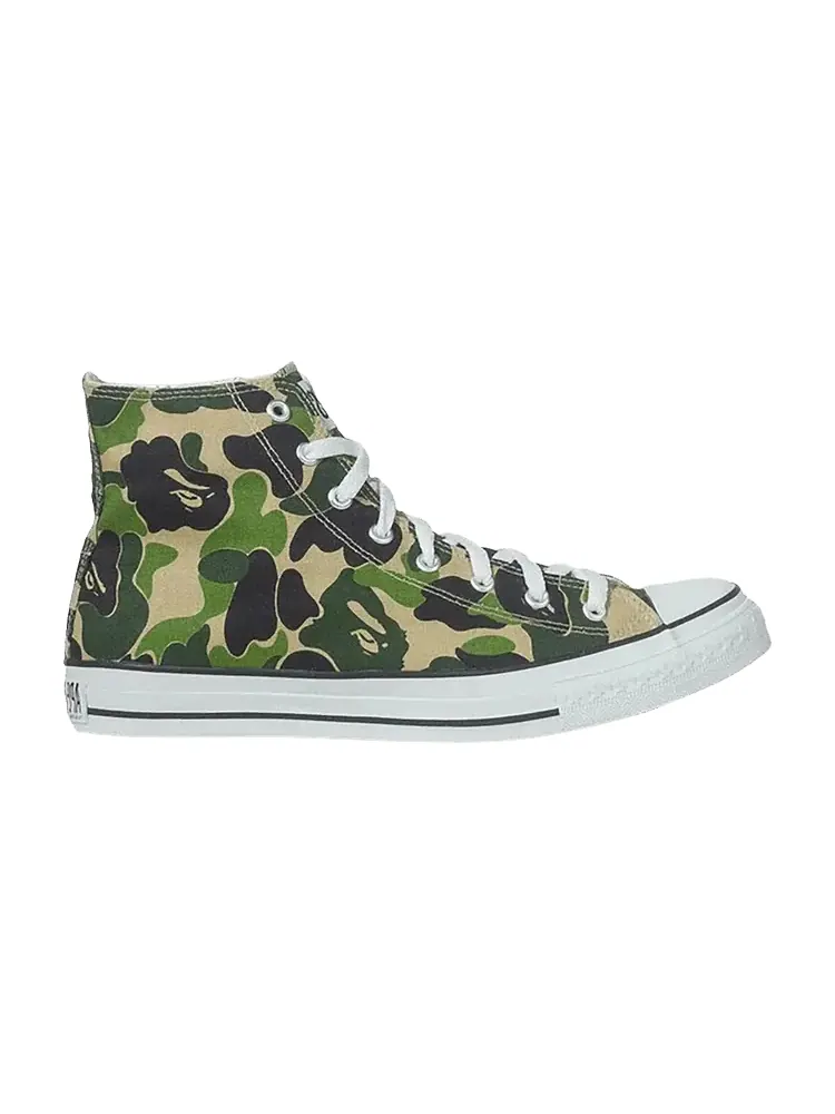 Кроссовки BAPE Bapesta High 'ABC Camo - Green' — изображение 1 из 1, зеленый