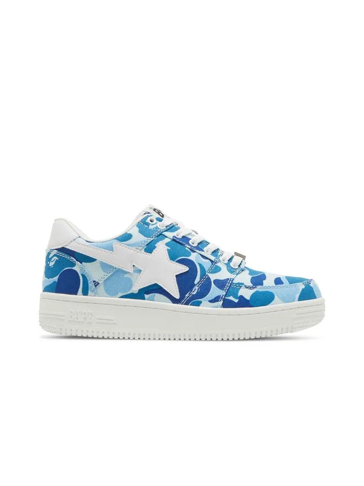 Кроссовки BAPE Bapesta Low 'ABC Camo - Blue' — изображение 2 из 9, синий