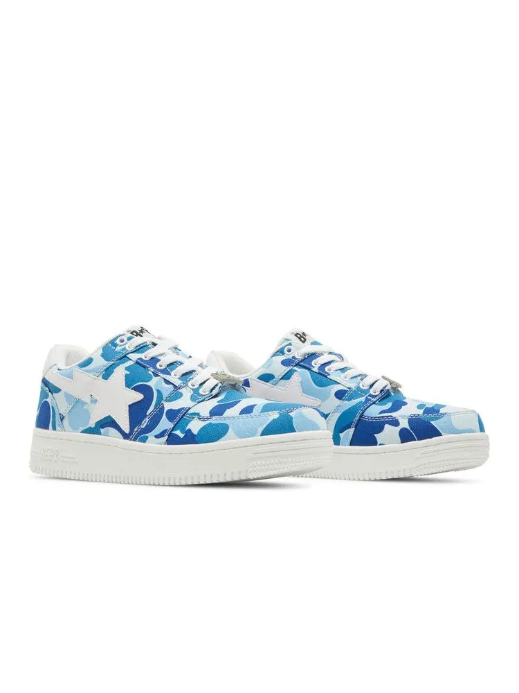 Кроссовки BAPE Bapesta Low 'ABC Camo - Blue' — изображение 9 из 9, синий