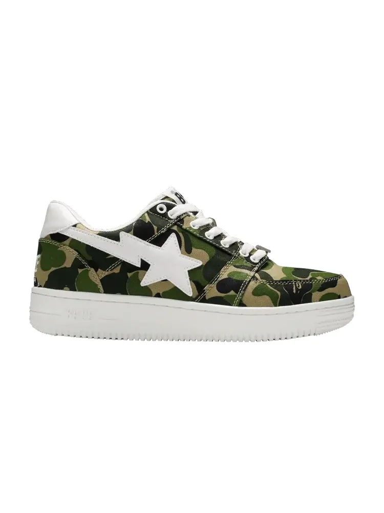 Кроссовки BAPE Bapesta Low 'ABC Camo' — изображение 1 из 9, зеленый