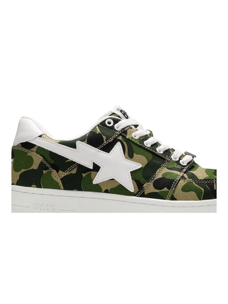Кроссовки BAPE Bapesta Low 'ABC Camo' — изображение 3 из 9, зеленый