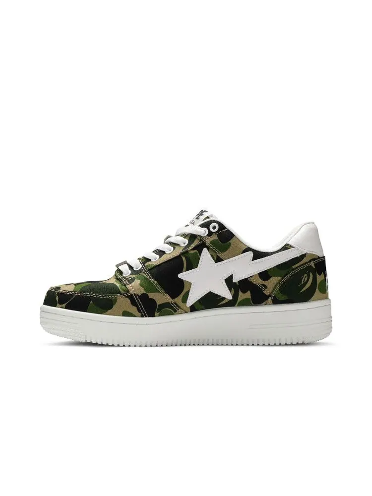 Кроссовки BAPE Bapesta Low 'ABC Camo' — изображение 4 из 9, зеленый
