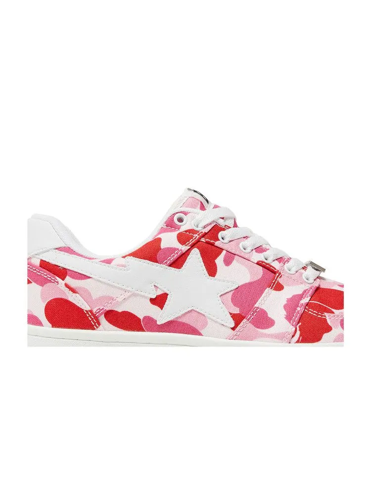 Кроссовки BAPE Bapesta Low 'ABC Camo - Pink' — изображение 3 из 9, розовый