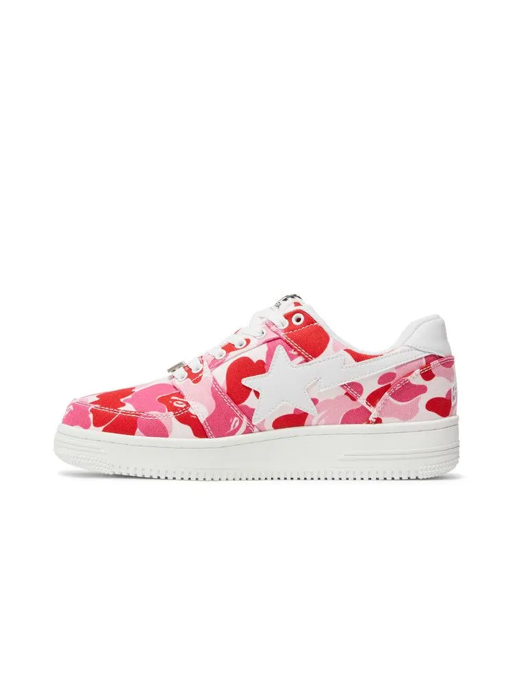 Кроссовки BAPE Bapesta Low 'ABC Camo - Pink' — изображение 4 из 9, розовый
