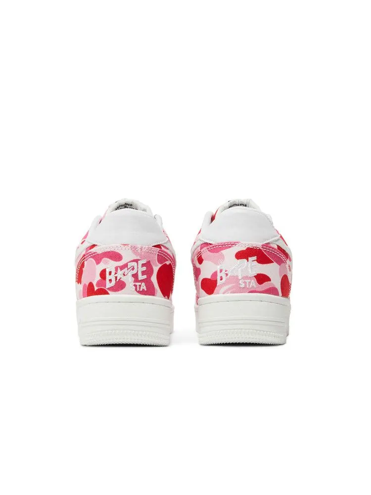 Кроссовки BAPE Bapesta Low 'ABC Camo - Pink' — изображение 7 из 9, розовый