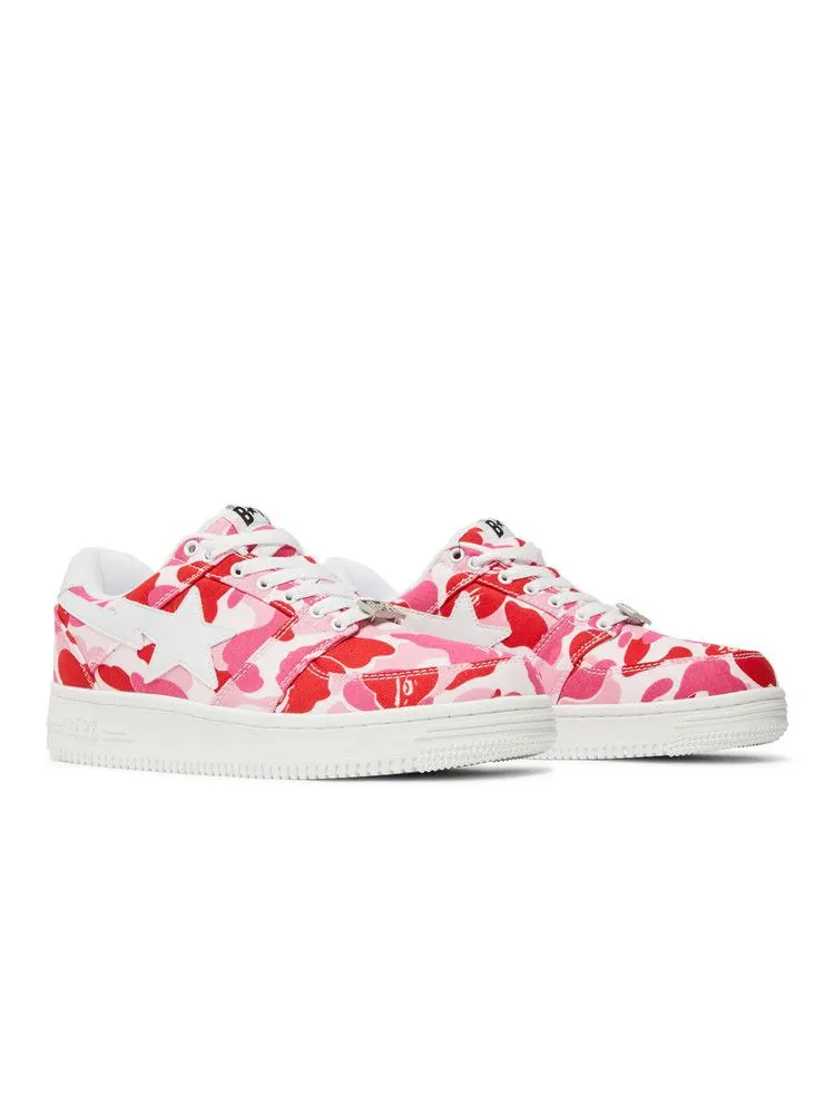Кроссовки BAPE Bapesta Low 'ABC Camo - Pink' — изображение 9 из 9, розовый