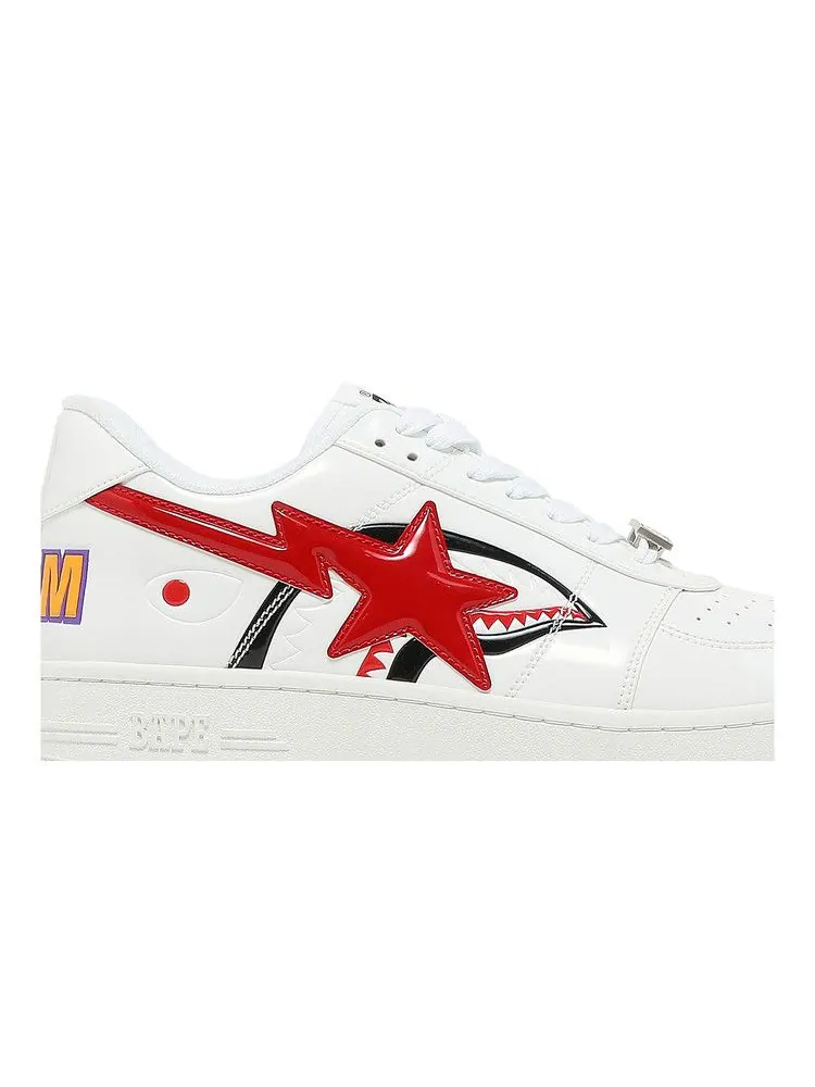 Кроссовки BAPE Bapesta Low M2 'Shark Face - White' — изображение 3 из 9, белый