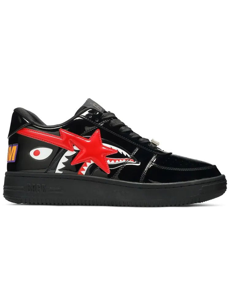 Кроссовки BAPE Bapesta Low M2 'Shark Face - Black' — изображение 1 из 8, черный