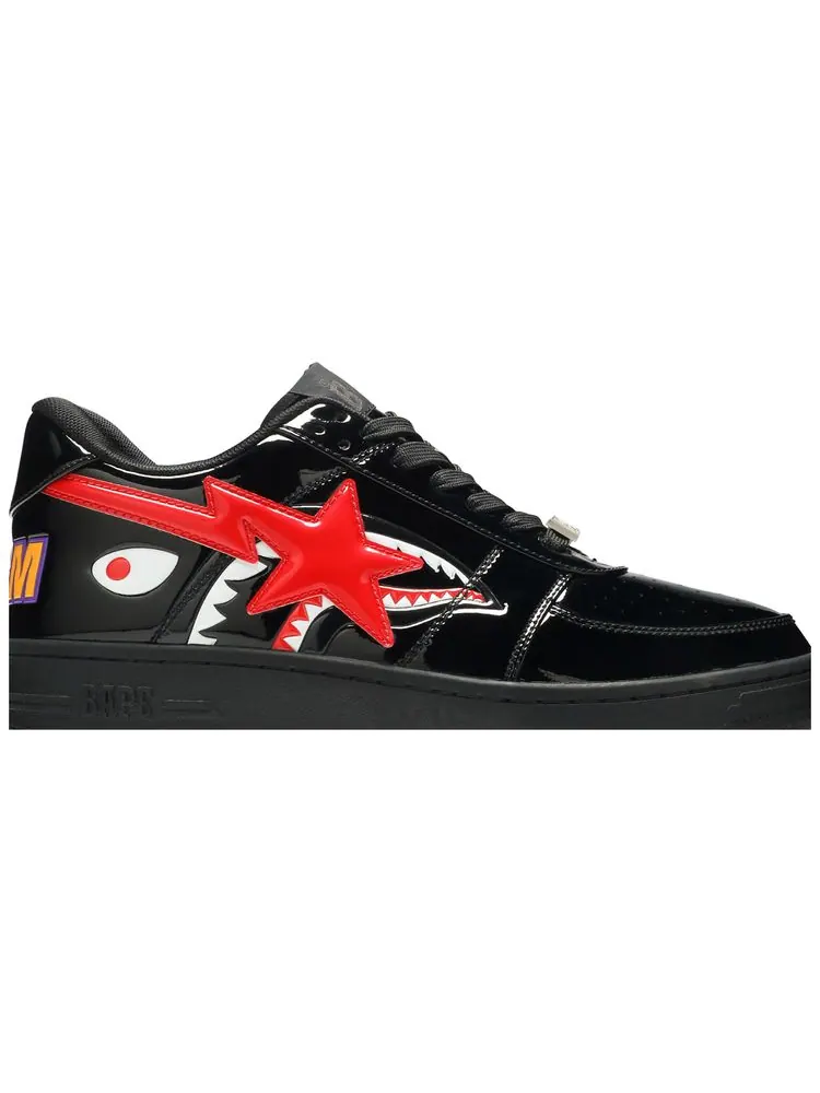 Кроссовки BAPE Bapesta Low M2 'Shark Face - Black' — изображение 2 из 8, черный