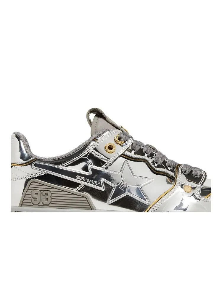 Кроссовки BAPE Hajime Sorayama x Sk8 Sta Silver — изображение 2 из 6, серебряный