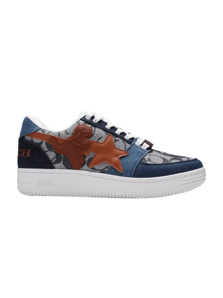 Кроссовки BAPE Coach x Bapesta M2 Low 'Denim' — изображение 1 из 9, синий