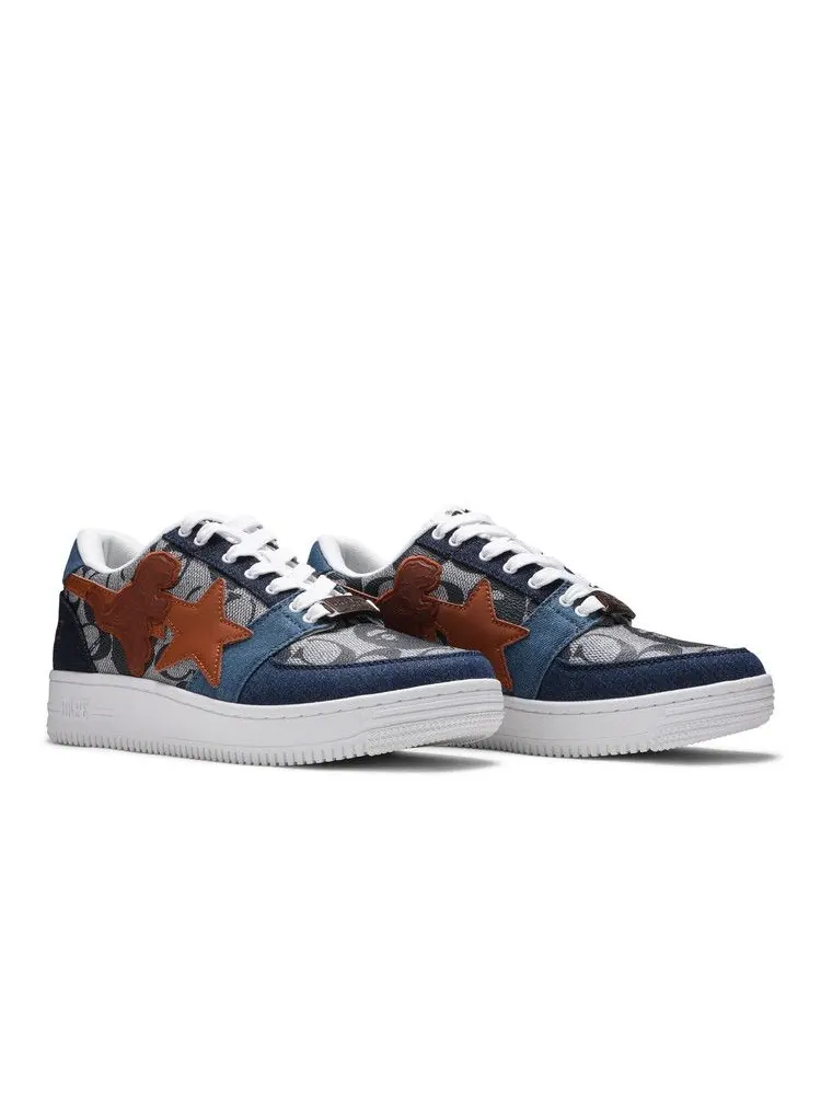 Кроссовки BAPE Coach x Bapesta M2 Low 'Denim' — изображение 9 из 9, синий