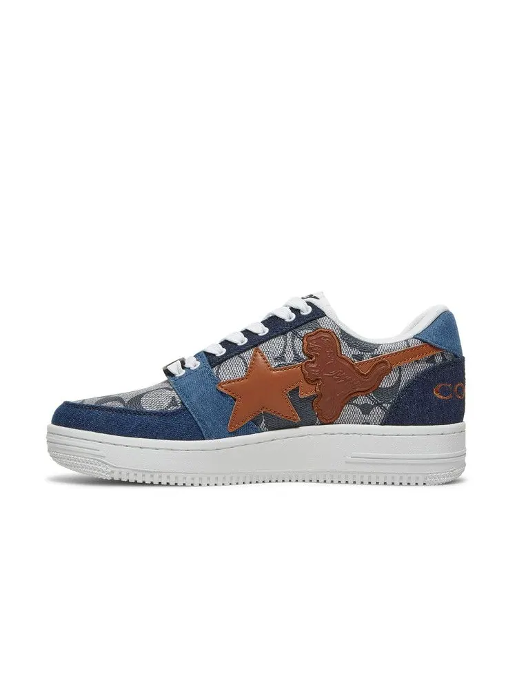 Кроссовки BAPE Coach x Bapesta 'Denim' — изображение 4 из 9, темно-синий