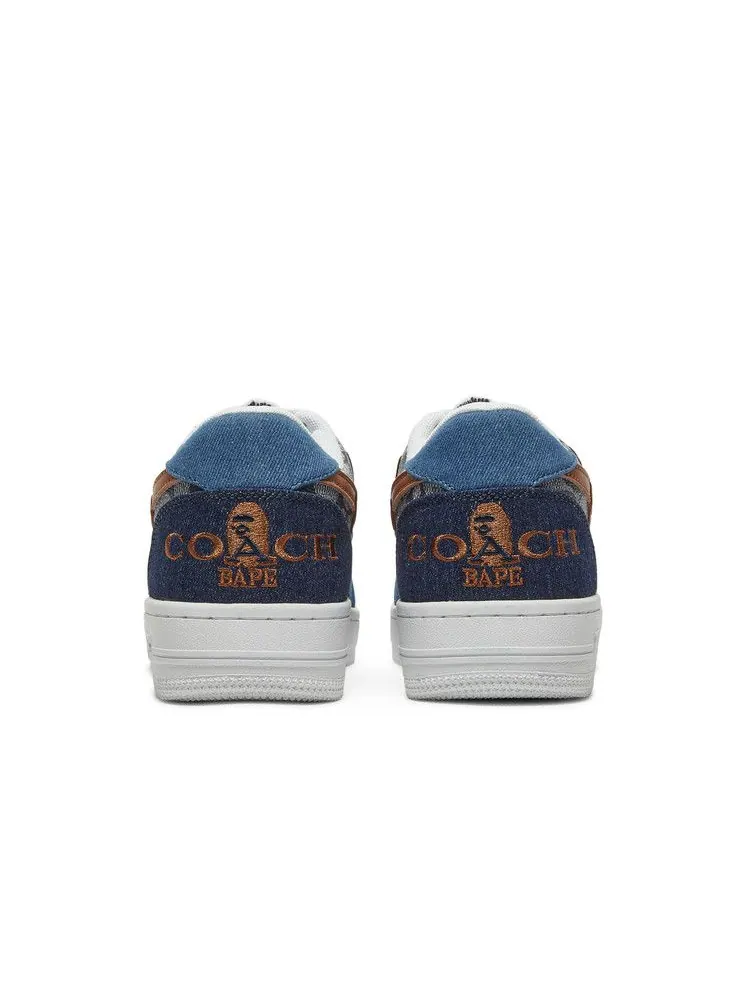 Кроссовки BAPE Coach x Bapesta 'Denim' — изображение 7 из 9, темно-синий
