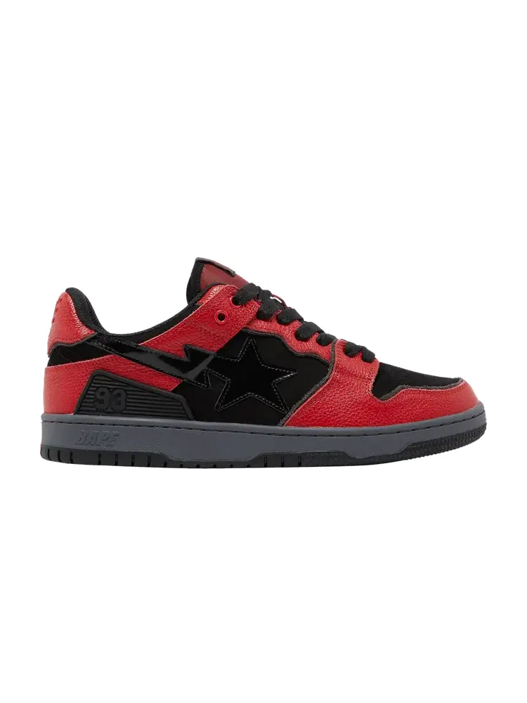 Кеды BAPE Sk8 Sta 'Black Red' — изображение 1 из 9, красный/черный