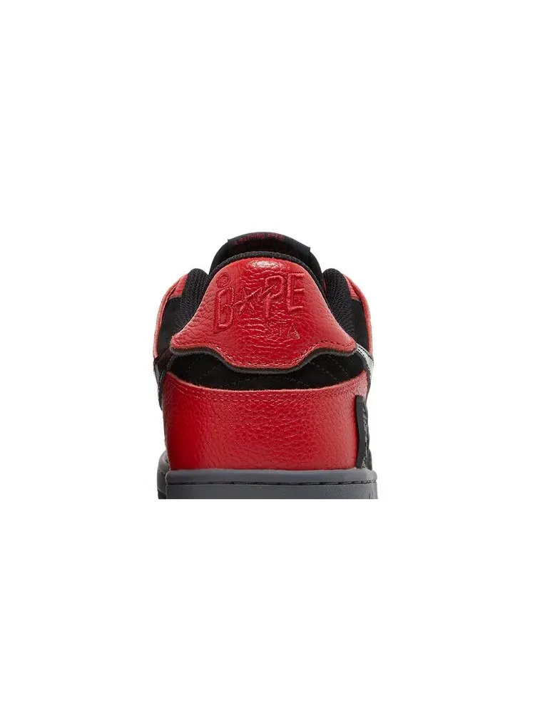 Кеды BAPE Sk8 Sta 'Black Red' — изображение 8 из 9, красный/черный