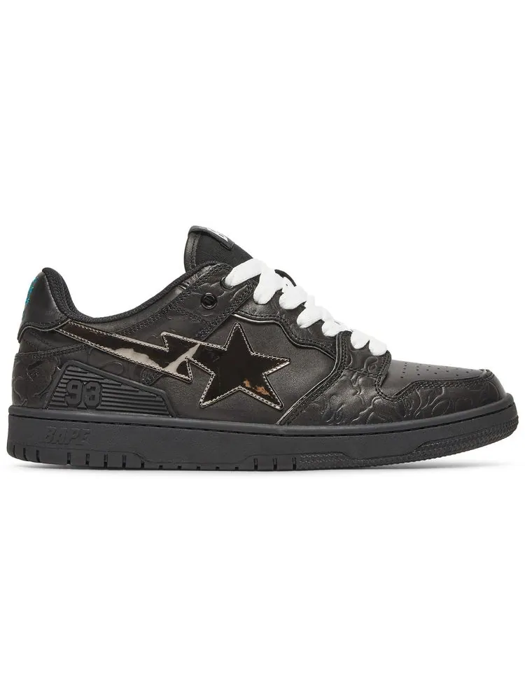 Кроссовки BAPE Sk8 Sta Low 'Black' — изображение 1 из 8, черный