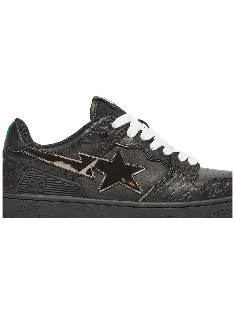 Кроссовки BAPE Sk8 Sta Low 'Black' — изображение 2 из 8, черный