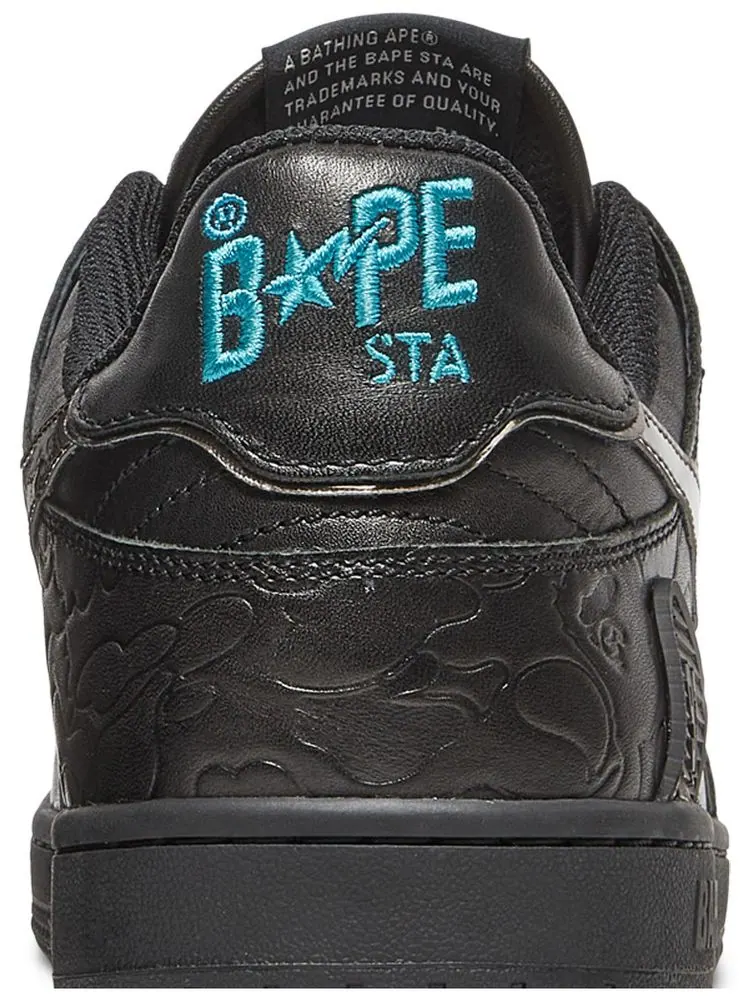 Кроссовки BAPE Sk8 Sta Low 'Black' — изображение 7 из 8, черный
