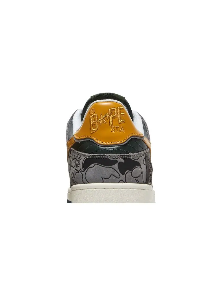 Кеды BAPE Sk8 Sta Low 'Green Camo' — изображение 8 из 9, зеленый/серый