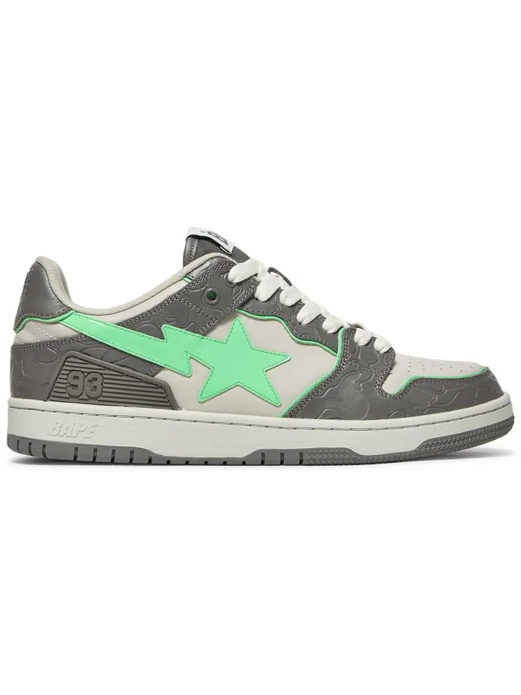 Кроссовки BAPE Sk8 Sta 'Grey Green' — изображение 1 из 8, серый