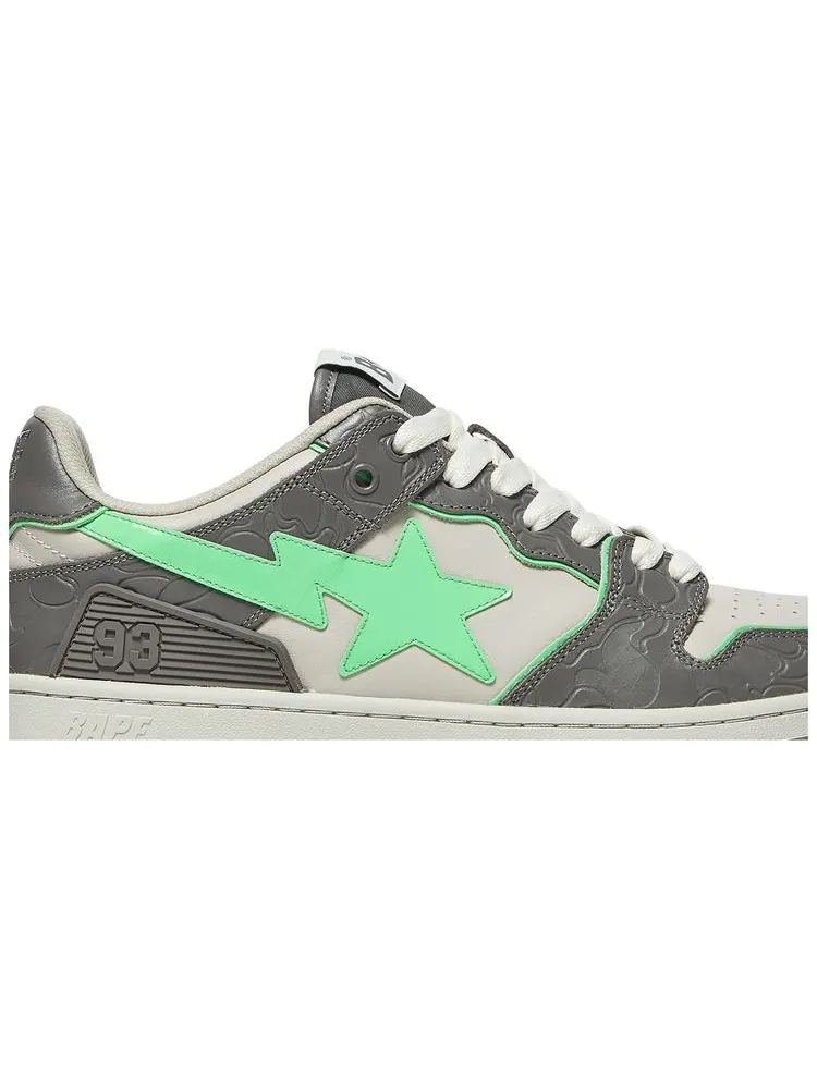 Кроссовки BAPE Sk8 Sta 'Grey Green' — изображение 2 из 8, серый