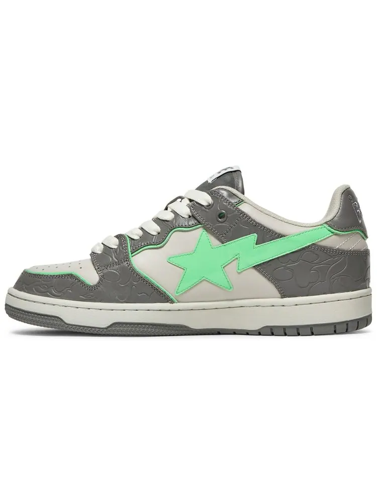 Кроссовки BAPE Sk8 Sta 'Grey Green' — изображение 3 из 8, серый