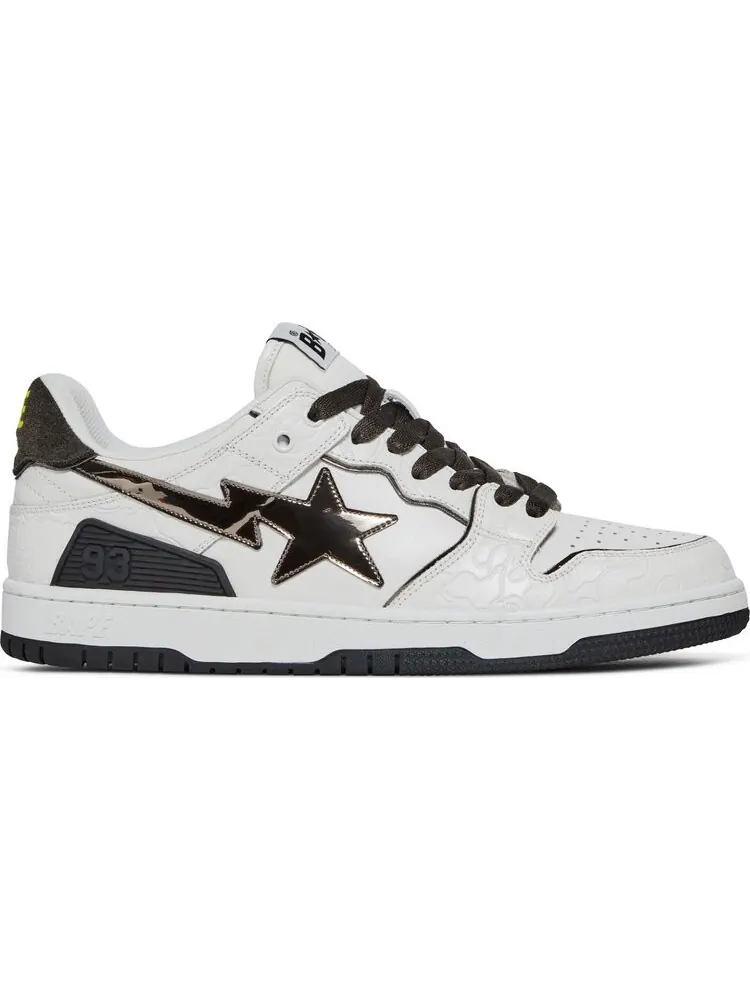 Кеды Sk8 Sta White Metallic Silver — изображение 1 из 8, белый