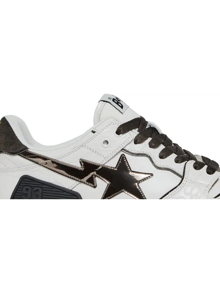 Кеды Sk8 Sta White Metallic Silver — изображение 2 из 8, белый