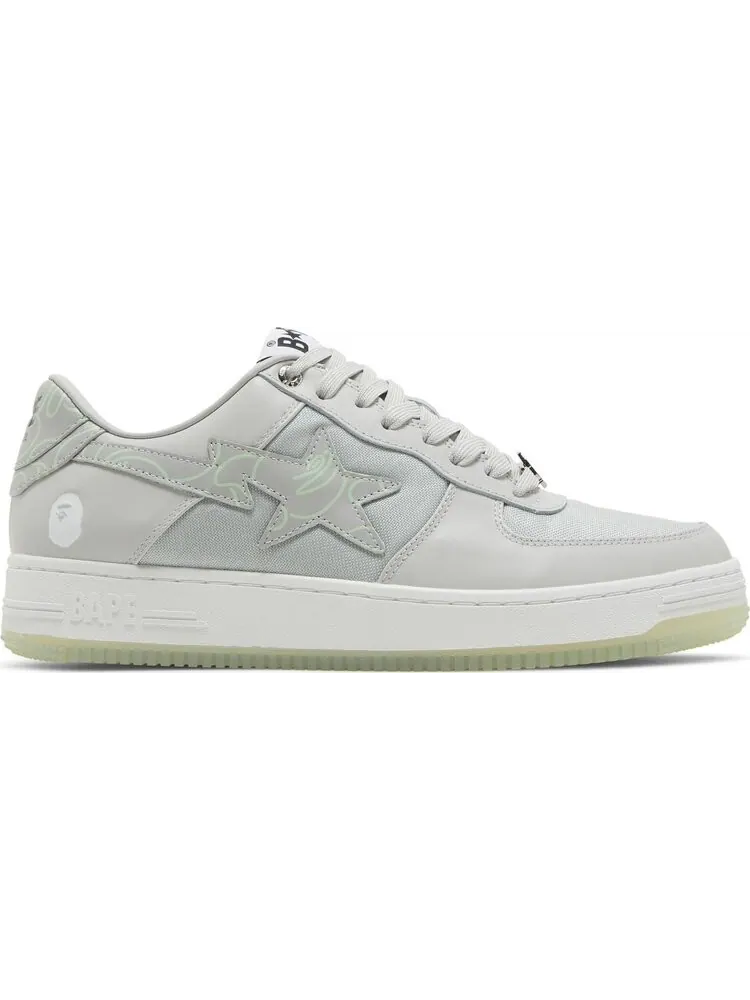 Кроссовки Bapesta Text Code Camo - Grey — изображение 1 из 8, серый