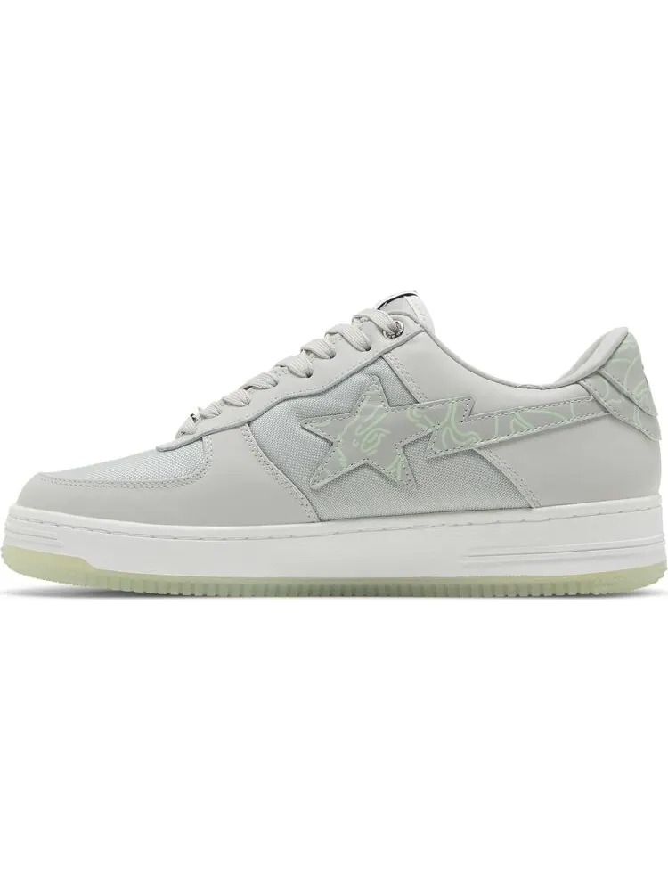 Кроссовки Bapesta Text Code Camo - Grey — изображение 3 из 8, серый