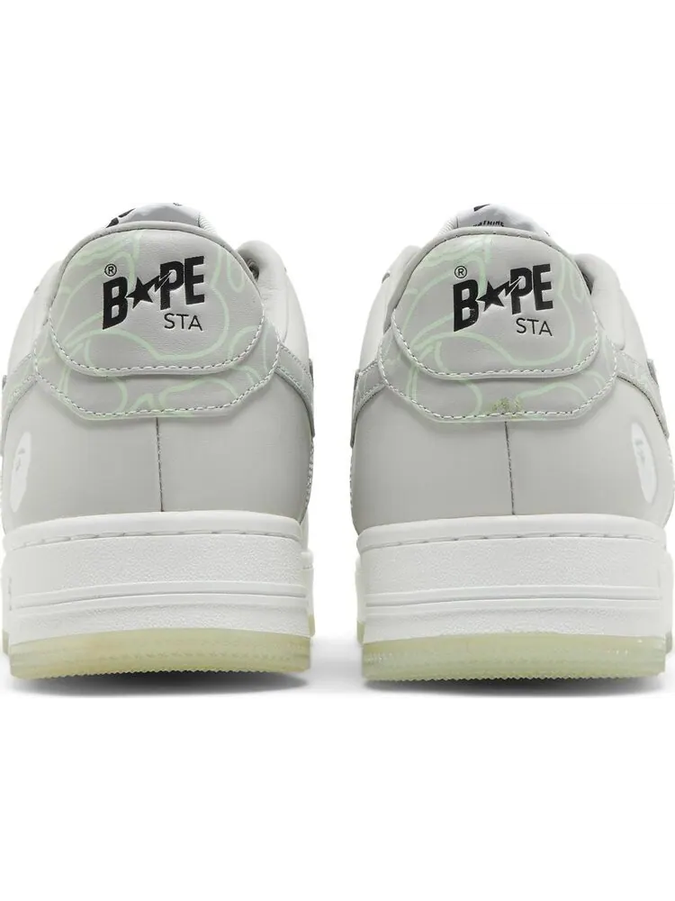 Кроссовки Bapesta Text Code Camo - Grey — изображение 6 из 8, серый