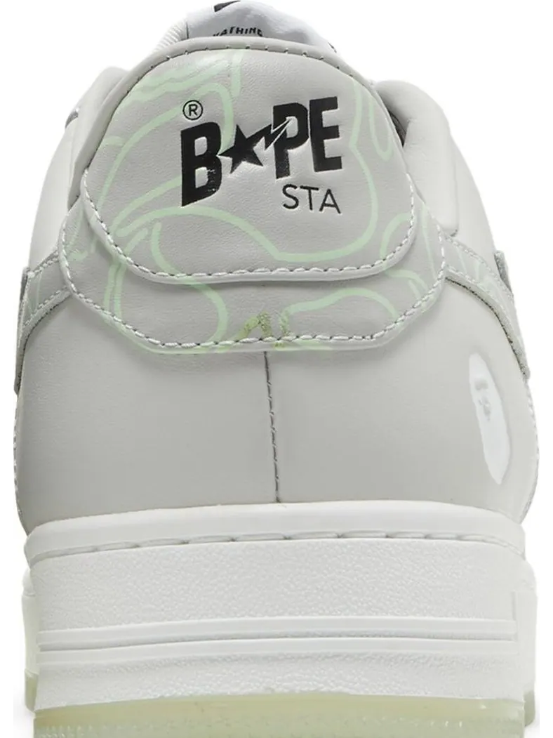 Кроссовки Bapesta Text Code Camo - Grey — изображение 7 из 8, серый