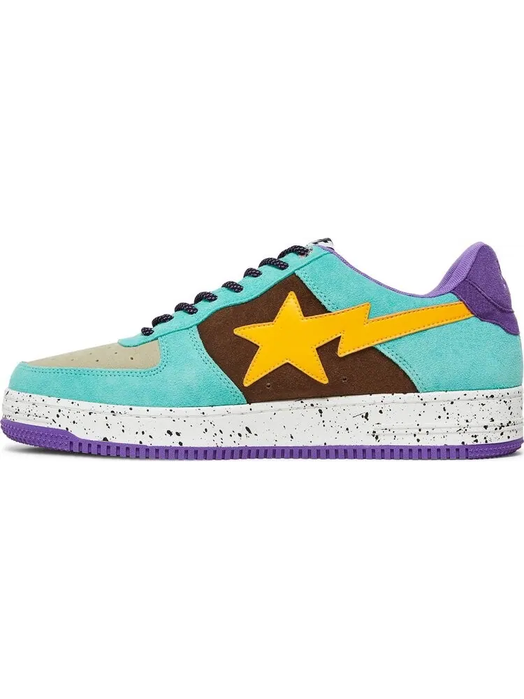 Кроссовки Bapesta #2 Brown Yellow — изображение 3 из 8, коричневый