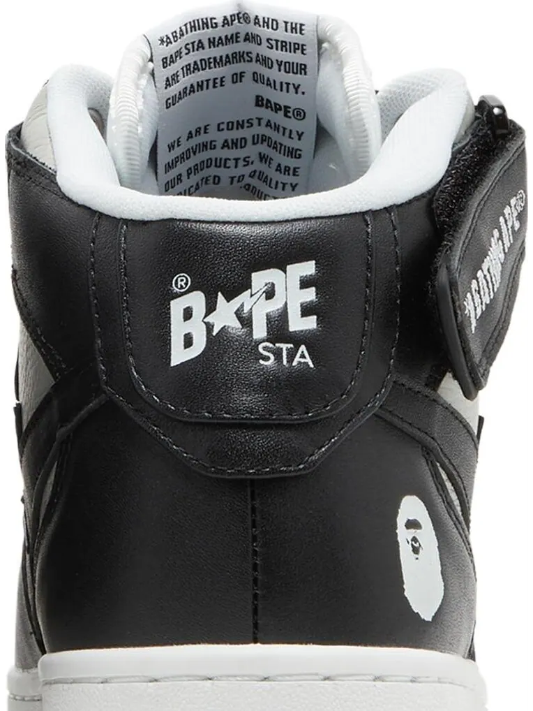 Кроссовки Bapesta Mid Black — изображение 7 из 8, черный