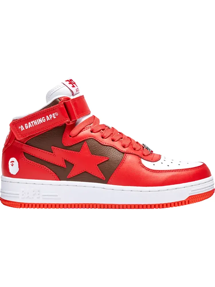 Кроссовки Bapesta Mid #2 Red — изображение 1 из 1, красный