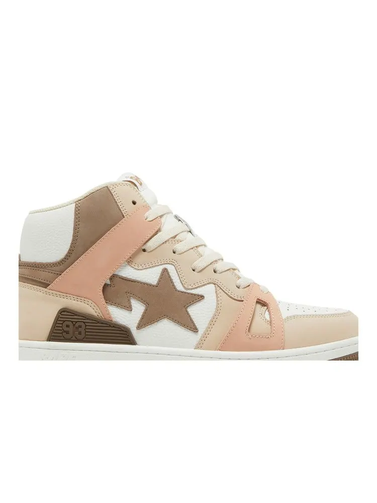 Кроссовки Bape Sta 93 HI — изображение 2 из 8, коричневый