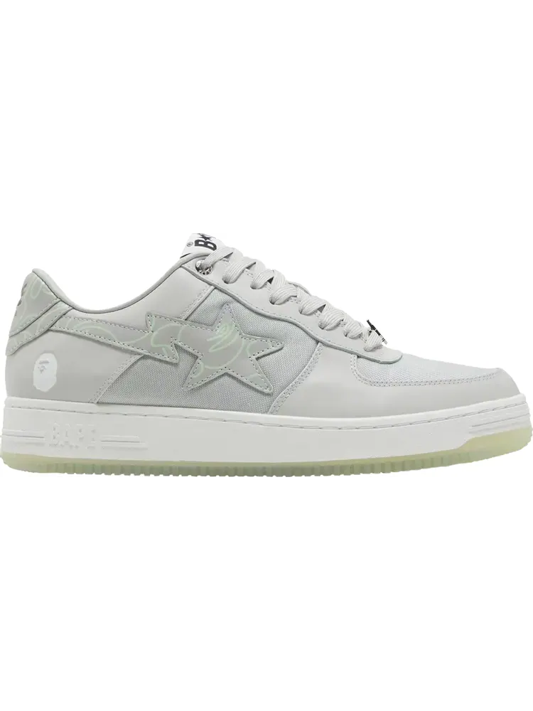 Кроссовки Wmns Bapesta Text Code Camo - Grey — изображение 1 из 1, серый