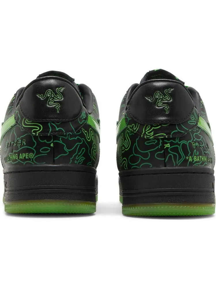 Кроссовки Razer x Bapesta Low M2 Neon Camo — изображение 6 из 8, зеленый