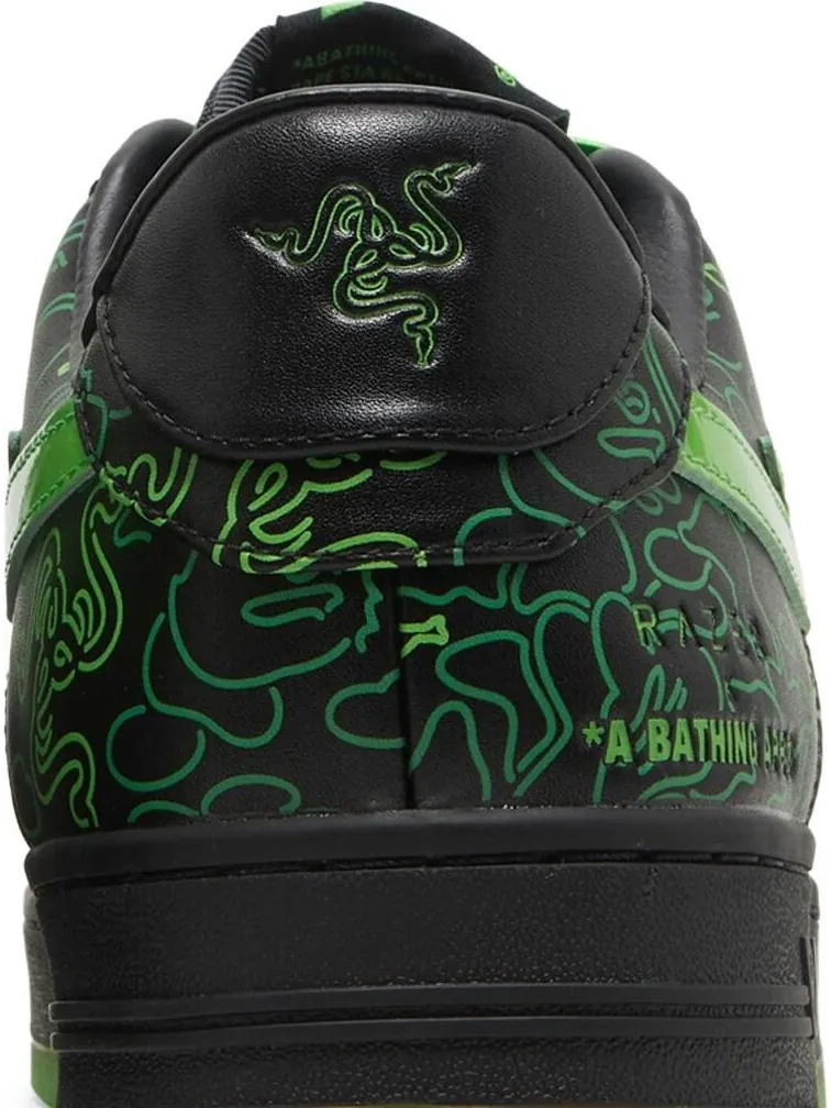 Кроссовки Razer x Bapesta Low M2 Neon Camo — изображение 7 из 8, зеленый