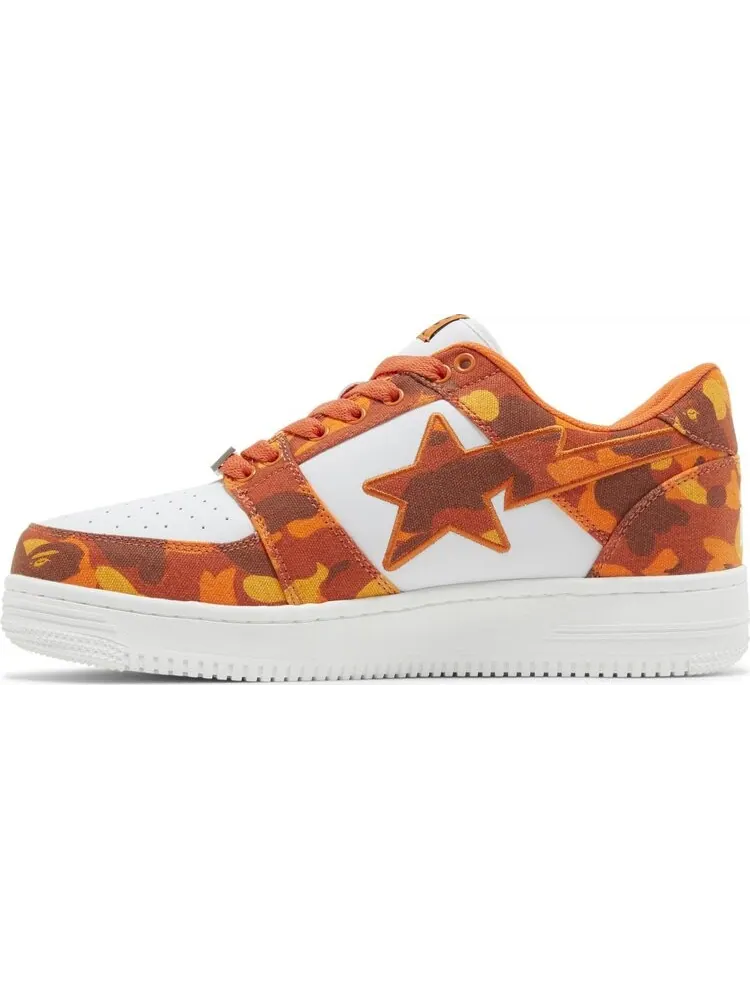 Кроссовки Heron Preston x Bapesta ABC Camo - Orange — изображение 3 из 8, оранжевый