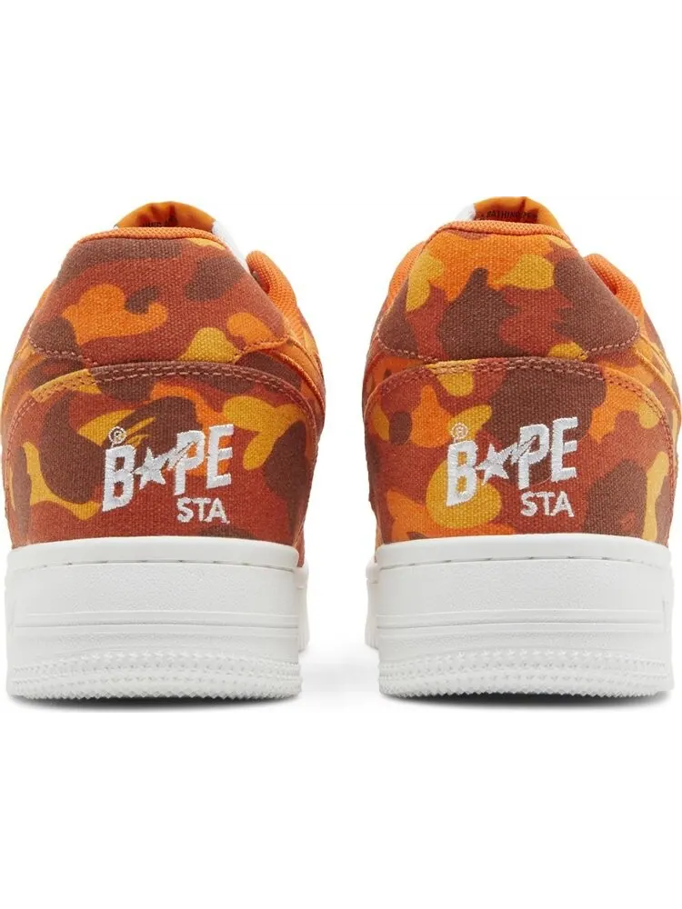 Кроссовки Heron Preston x Bapesta ABC Camo - Orange — изображение 6 из 8, оранжевый