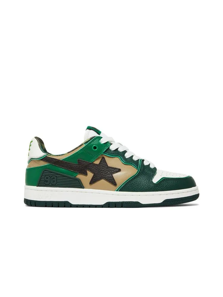 Кроссовки BAPE Sk8 Sta #2 — изображение 1 из 8, зеленый