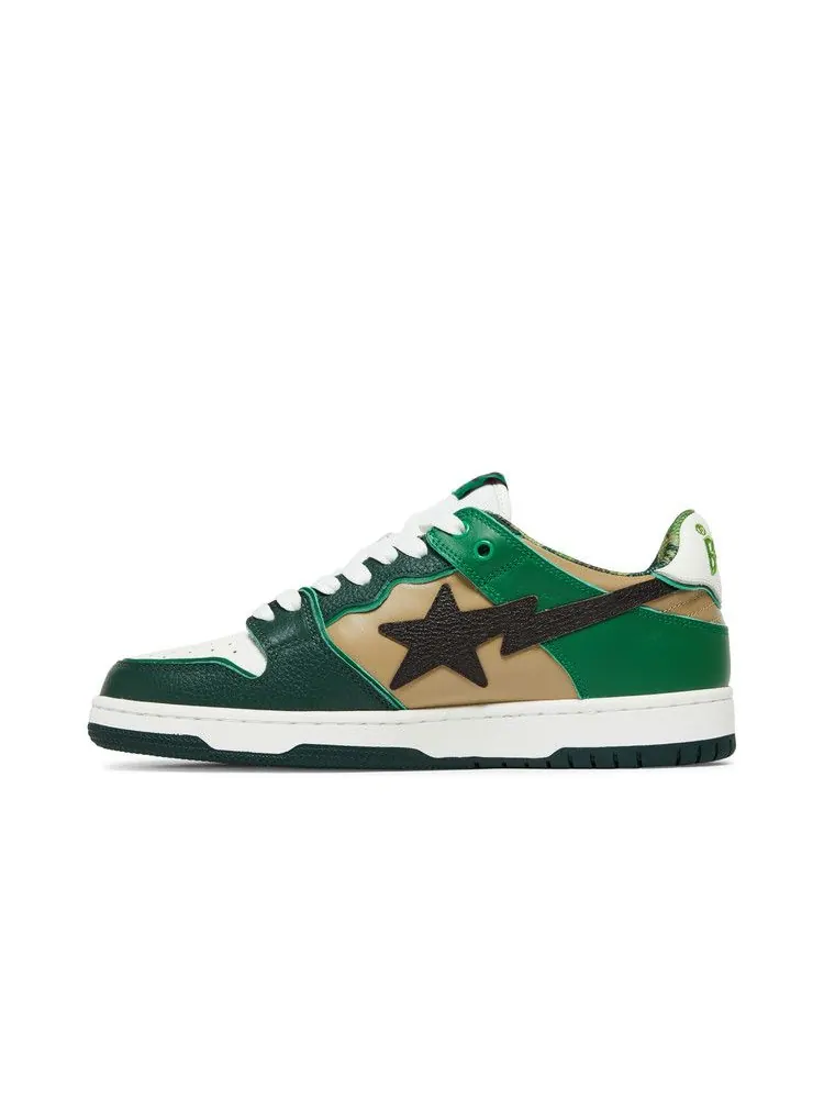 Кроссовки BAPE Sk8 Sta #2 — изображение 3 из 8, зеленый