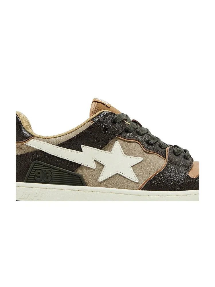Кроссовки BAPE Sk8 Sta #13 — изображение 2 из 8, бежевый