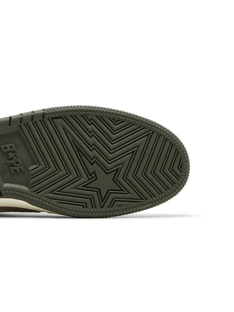 Кроссовки BAPE Sk8 Sta #13 — изображение 5 из 8, бежевый